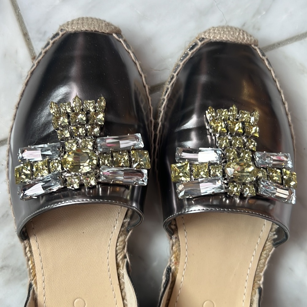 Jimmy Choo Jeweled Espadrilles Gem